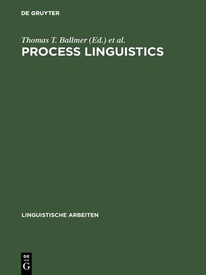 cover image of Process linguistics